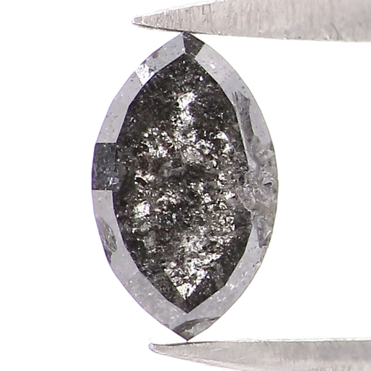 0.49 CT Natural Loose Marquise Shape Diamond Salt And Pepper Marquise Rose Cut Diamond 6.05 MM Black Grey Color Marquise Cut Diamond LQ8829