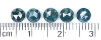 Natural Loose Rose Cut Blue Color Diamond 2.49 CT 4.54 MM Round Rose Cut Shape Diamond KR2545