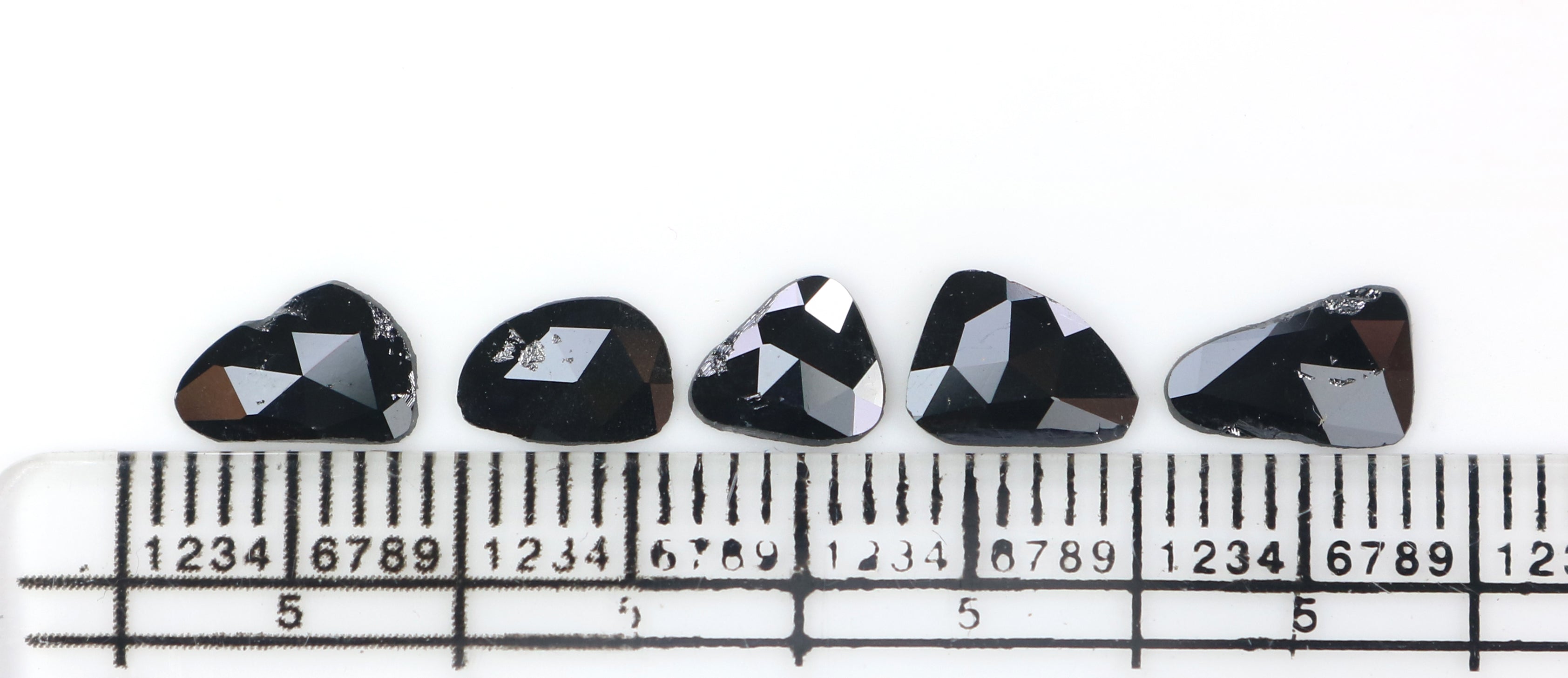 Natural Loose Slice Black Color Diamond 1.30 CT 7.35 MM Slice Shape Rose Cut Diamond KR2598