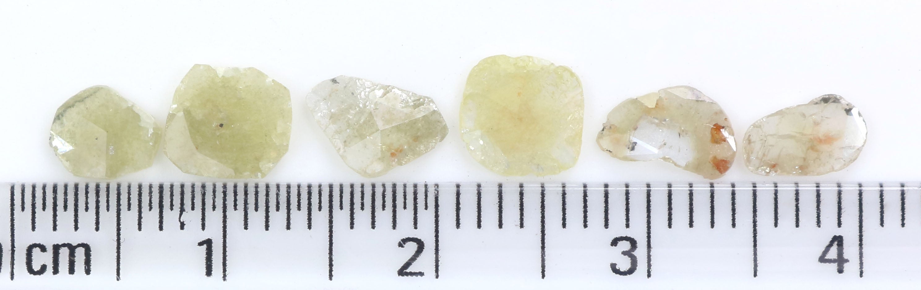 1.59 CT Natural Loose Slice Shape Diamond Yellow Color Slice Cut Diamond 5.25 MM Natural Loose Grey Color Slice Irregular Cut Diamond LQ2236