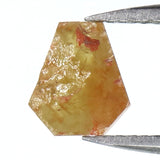 Natural Loose Coffin Yellow Color Diamond 0.81 CT 7.00 MM Coffin Shape Rose Cut Diamond L7968