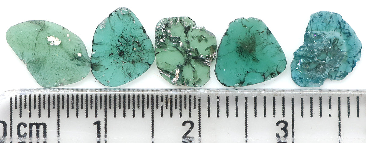 1.71 CT Natural Loose Slice Shape Diamond Blue Color Slice Cut Diamond 7.55 MM Natural Loose Blue Color Slice Irregular Cut Diamond KQ2461