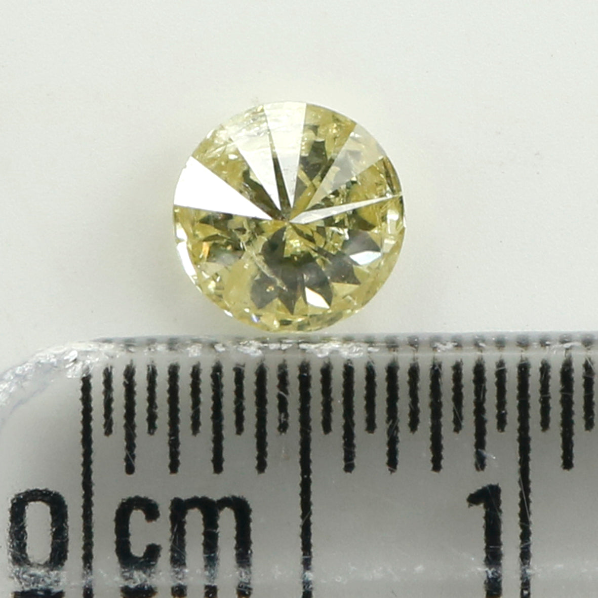 0.57 Ct Natural Loose Diamond, Green Diamond, Yellow Diamond, Round Diamond, Round Brilliant Cut, Sparkling Diamond, Rustic Diamond L4994