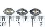 Natural Loose Marquise Salt And Pepper Diamond Black Grey Color 0.61 CT 5.10 MM Marquise Shape Rose Cut Diamond KDL2459