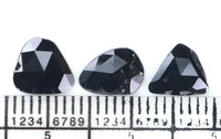 Natural Loose Slice Black Color Diamond 1.27 CT 8.04 MM Slice Shape Rose Cut Diamond L2614