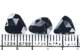 Natural Loose Slice Black Color Diamond 1.27 CT 8.04 MM Slice Shape Rose Cut Diamond L2614