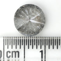 1.96 Ct Natural Loose Diamond, Round Brilliant Cut, Salt Pepper Diamond, Black Diamond, Gray Diamond, Rustic Diamond, Round Cut Diamond KDL891