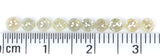 Natural Loose Rose Cut Diamond Grey Color 1.54 CT 2.90 MM Round Rose Cut Shape Diamond KR122