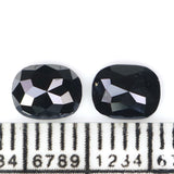 Natural Loose Oval Diamond, Natural Loose Diamond, Oval Black Color Diamond, Rose Cut Diamond, Rose Cut Oval 0.86 CT Oval Shape KDK2642
