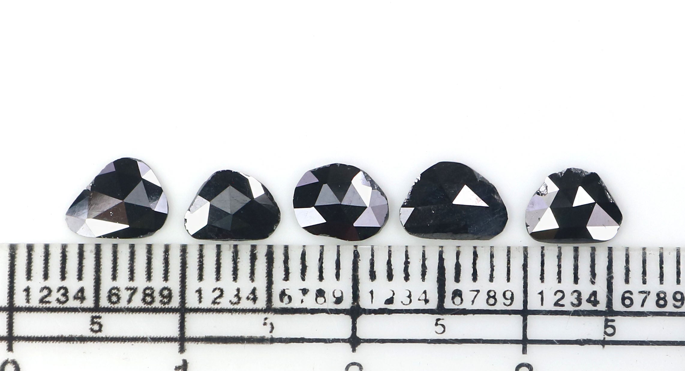 Natural Loose Slice Black Color Diamond 1.38 CT 6.42 MM Slice Shape Rose Cut Diamond KR2619