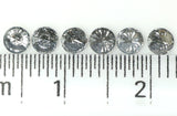 Natural Loose Round Salt And Pepper Diamond Black Grey Color 0.78 CT 3.15 MM Round Brilliant Cut Diamond KDL1396
