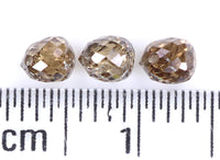 Natural Loose briolette Brown Color Diamond 1.01 CT 3.72 MM Drop Shape Rose Cut Diamond L9889