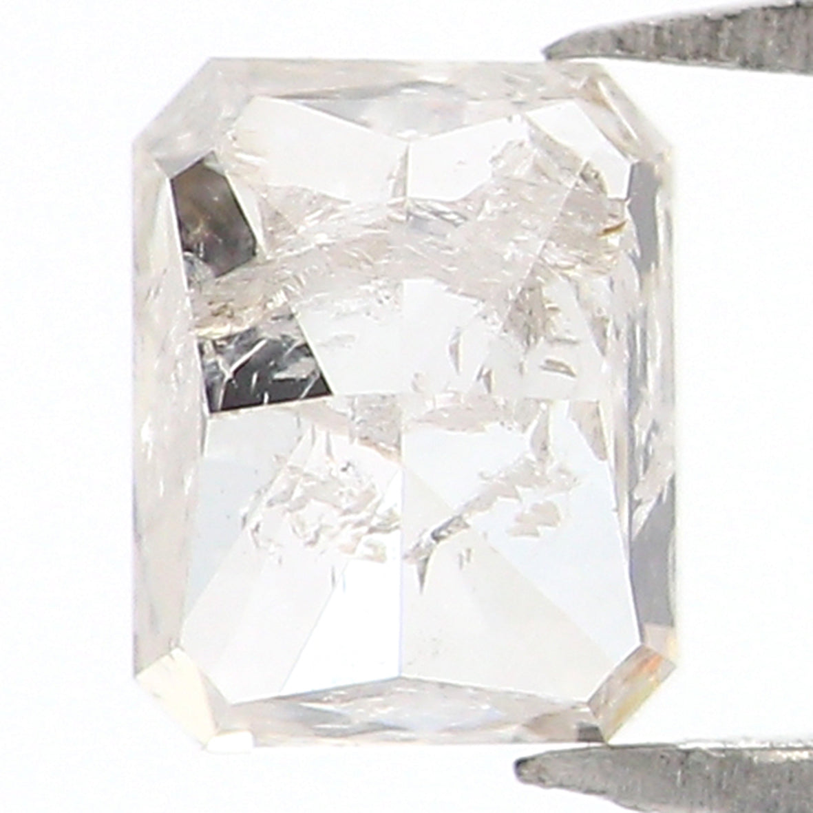 0.54 CT Natural Loose Emerald Shape Diamond Grey Color Emerald Cut Diamond 4.60 MM Natural Yellow Color Emerald Brilliant Cut Diamond LQ7413