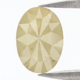 Natural Loose oval Diamond Yellow Color 0.80 CT 7.00 MM oval Rose Cut Shape Diamond L8014