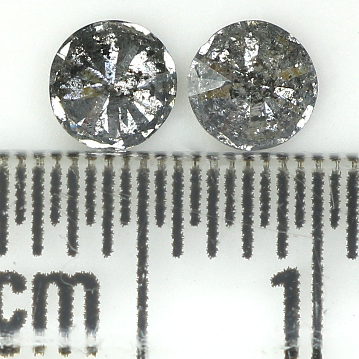 Natural Loose Round Salt And Pepper Diamond Black Grey Color 0.40 CT 3.70 MM Round Brilliant Cut Diamond KDL1062