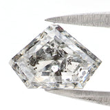 Natural Loose Shield Salt And Pepper Diamond Black Grey Color 1.12 CT 5.62 MM Shield Shape Rose Cut Diamond KDL2593