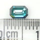 0.41 Ct Natural Loose Diamond, Emerald Cut Diamond, Blue Diamond, Polished Diamond, Rose Cut Diamond, Rustic Diamond, Antique Diamond KR2371