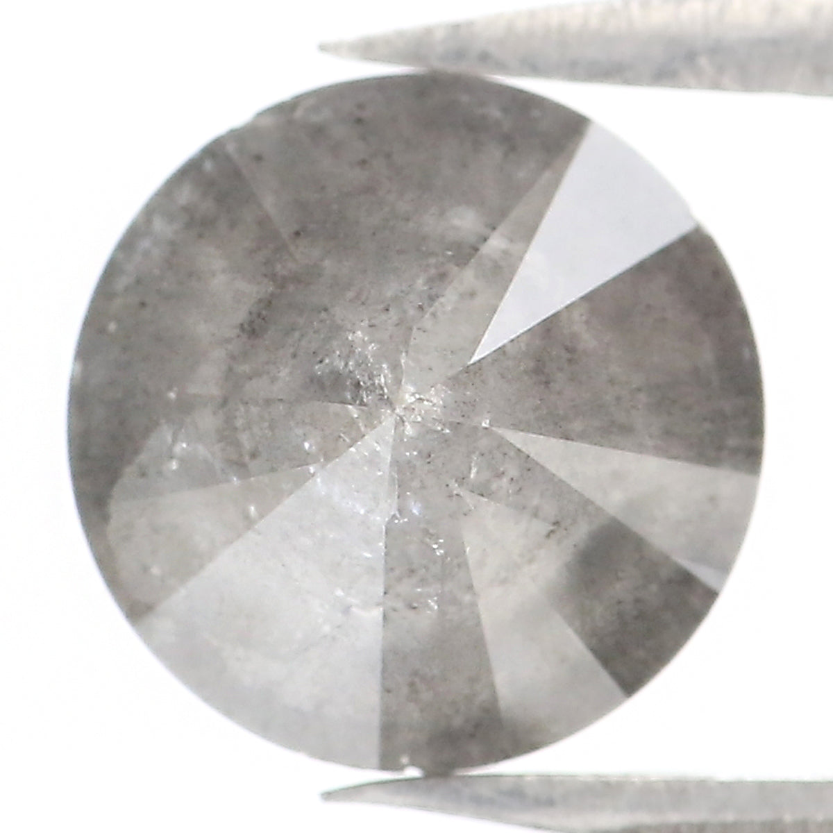 2.14 CT Natural Loose Round Shape Diamond Salt And Pepper Round Cut Diamond 7.90 MM Natural Grey Color Round Brilliant Cut Diamond LQ8237