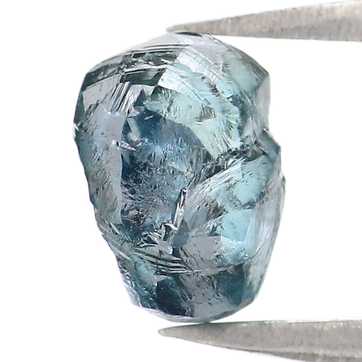 Natural Loose Rough Blue Color Diamond 1.49 CT 7.07 MM Rough Irregular Cut Diamond KDL2274