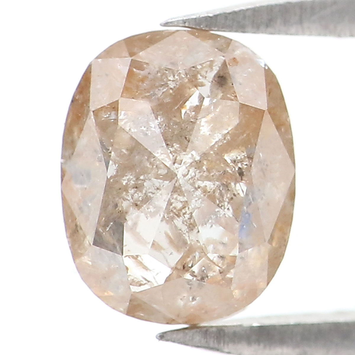 Natural Loose Oval Diamond Light Brown Color 1.21 CT 6.50 MM Oval Rose Cut Shape Diamond L2506