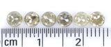 Natural Loose Rose Cut Yellow Grey Diamond Color 1.82 CT 3.80 MM Round Rose Cut Shape Diamond KDL9851