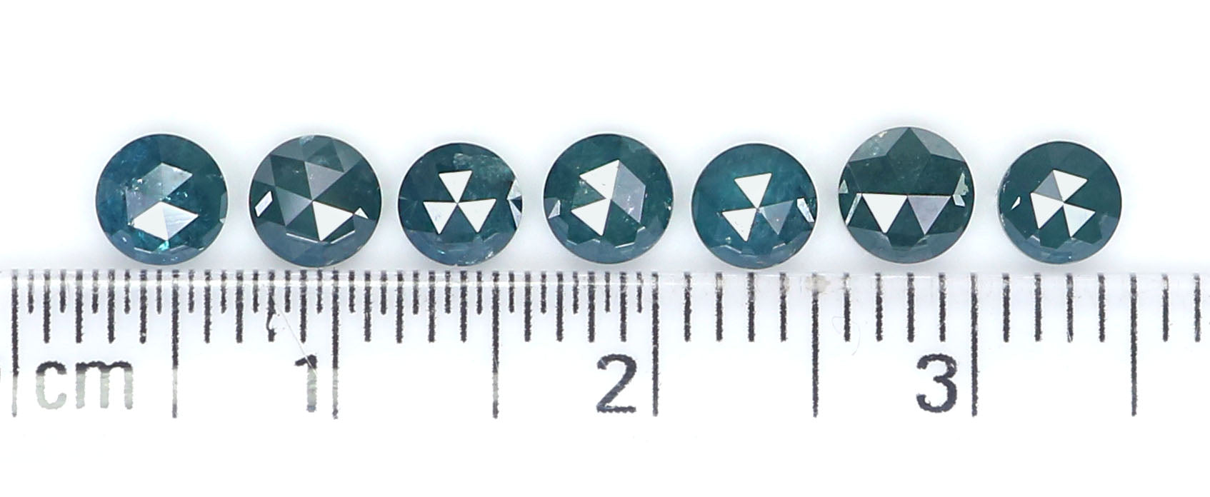 2.01 CT Natural Loose Round Rose Cut Diamond Blue Color Round Shape Diamond 3.90 MM Natural Blue Color Diamond Round Rose Cut Diamond LQ2422