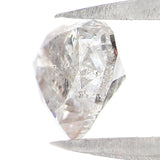 Natural Loose Heart Salt And Pepper Diamond Black Grey Color 1.15 CT 6.20 MM Heart Shape Rose Cut KDL2571