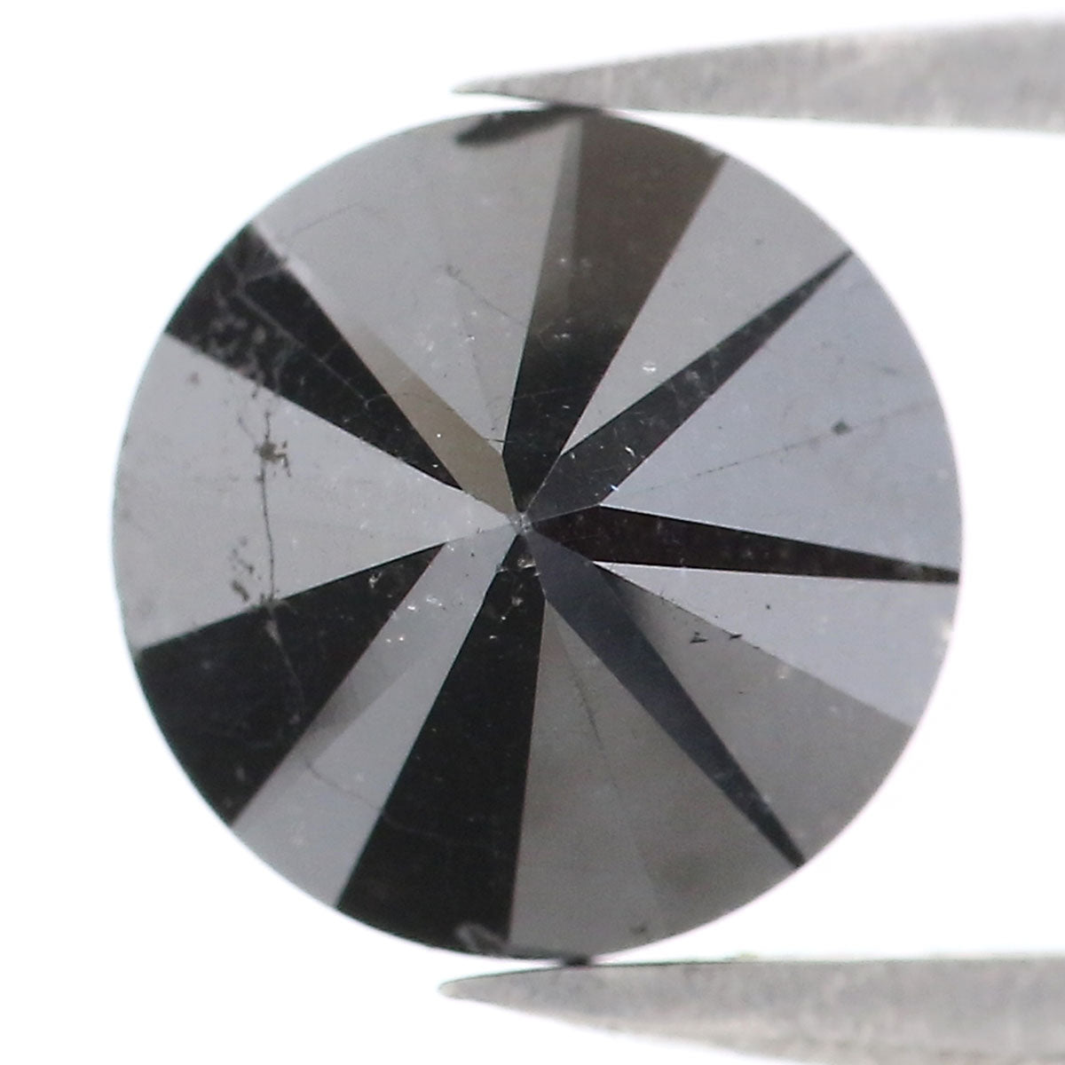 Natural Loose Round Black Color Diamond 2.91 CT 8.20 MM Round Brilliant Cut Diamond L1688