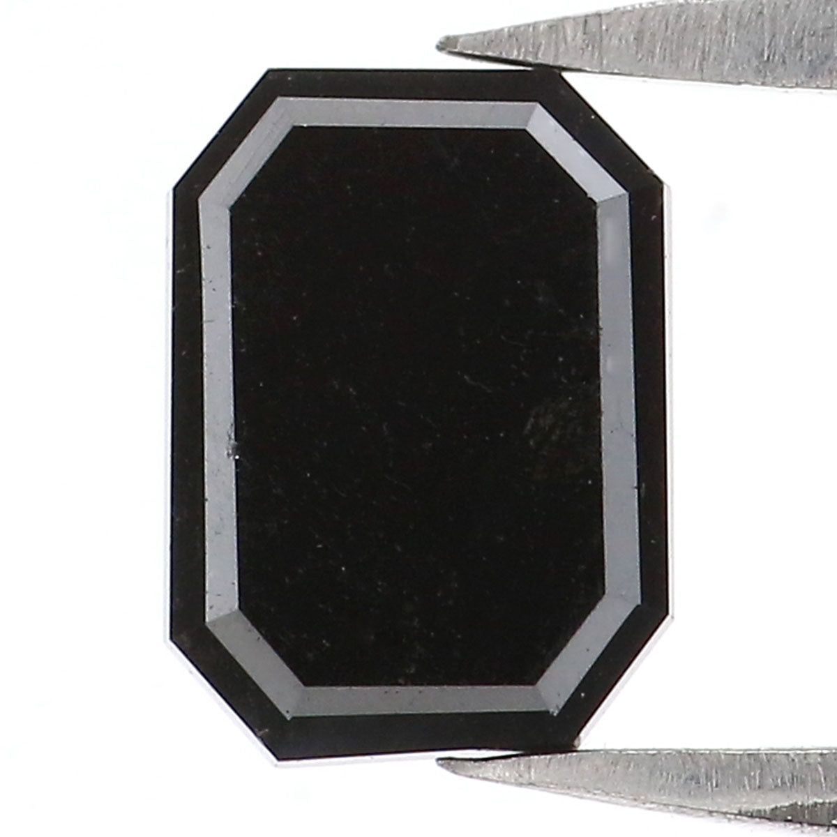 1.05 CT Natural Loose Emerald Shape Diamond Black Color Emerald Diamond 7.00 MM Natural Loose Black Color Emerald Rose Cut Diamond KQ1528