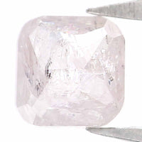 Natural Loose Cushion Light Pink Color Diamond 0.36 CT 3.90 MM Cushion Shape Rose Cut Diamond KR1792