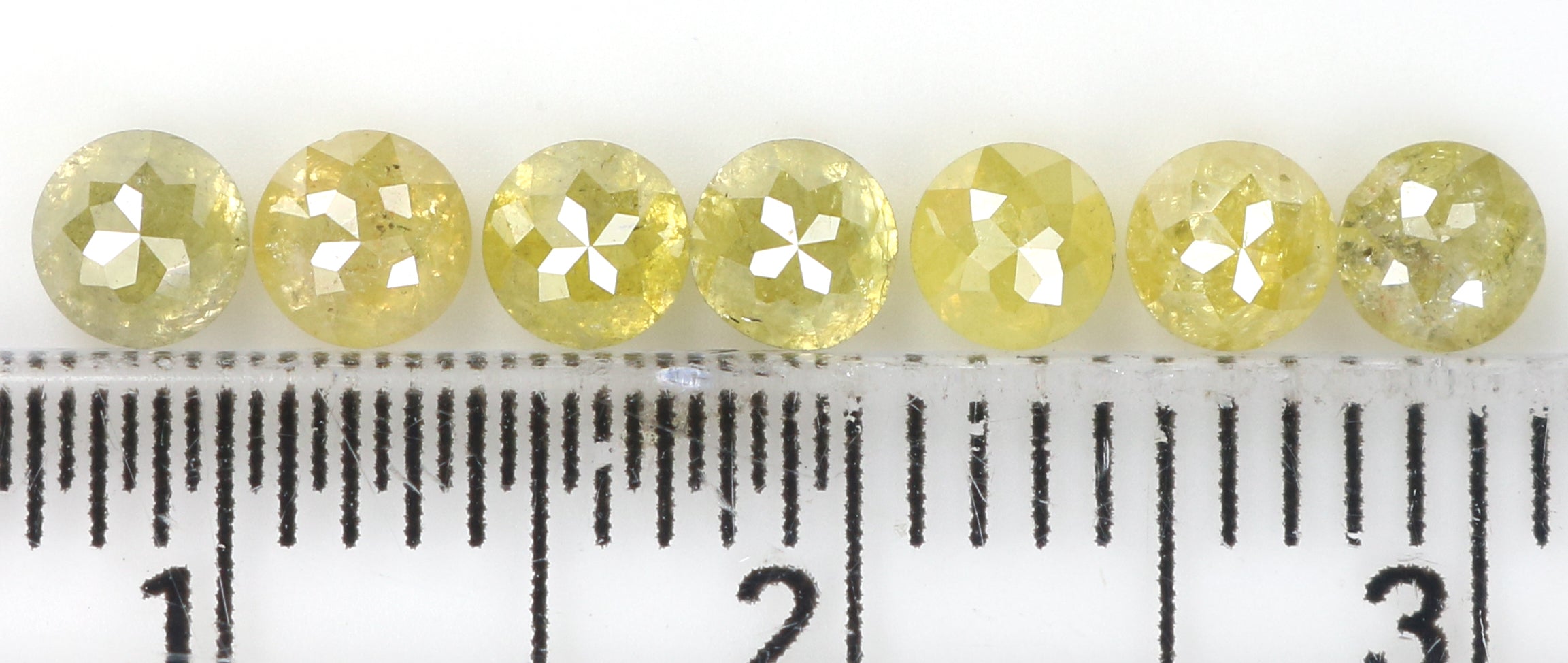 Natural Loose Rose Cut Diamond Yellow Color 1.42 CT 3.30 MM Rose Cut Shape Diamond L1740