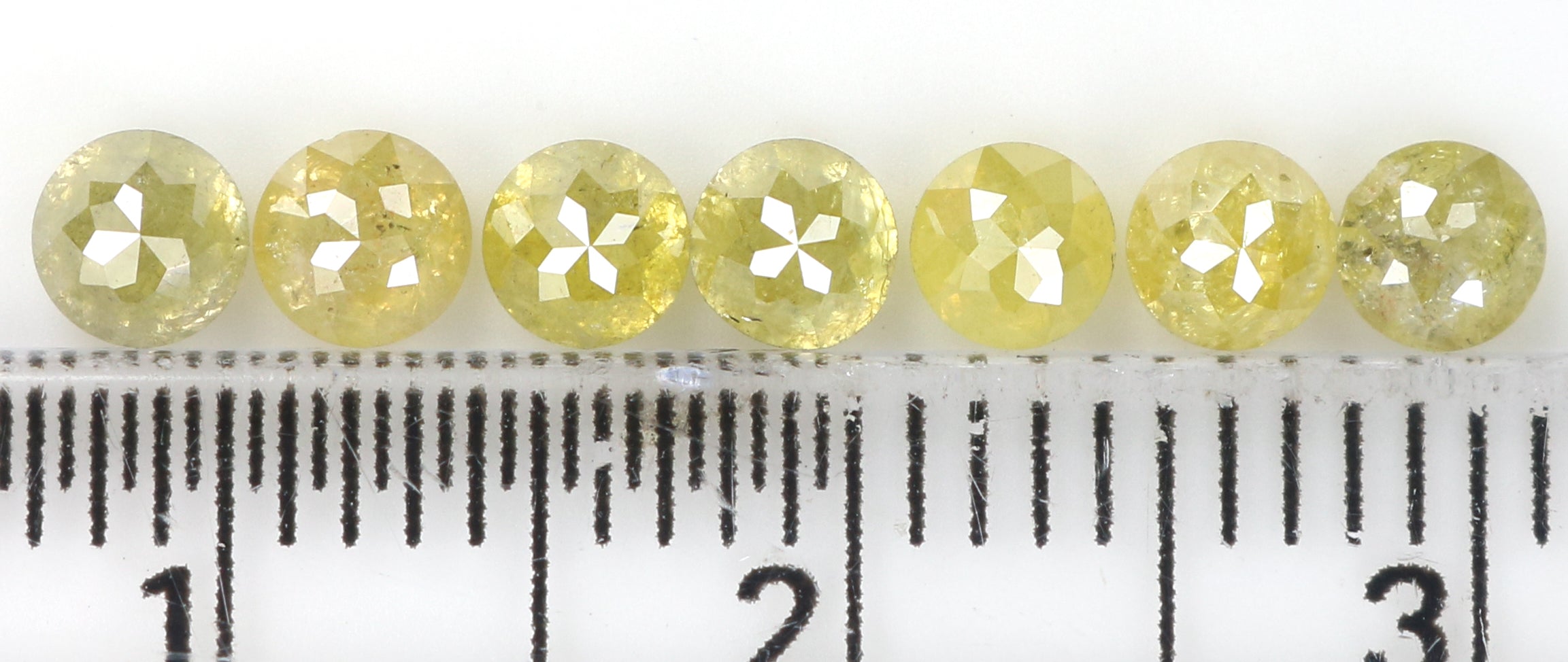 1.42 CT Natural Loose Round Rose Cut Diamond Yellow Color Round Shape Diamond 3.30 MM Natural Yellow Color Round Rose Cut Diamond LQ1740