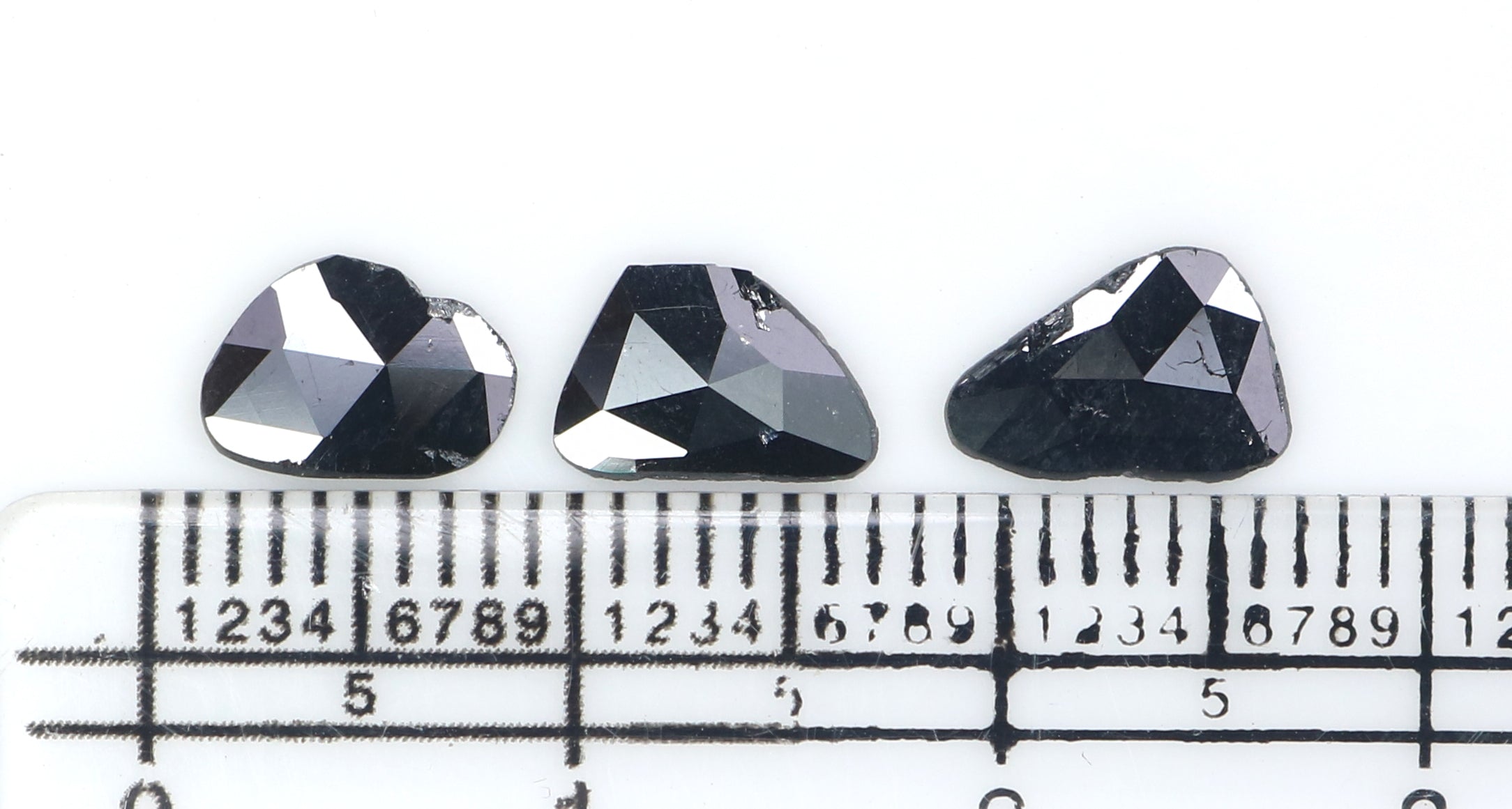 Natural Loose Slice Black Color Diamond 1.27 CT 8.10 MM Slice Shape Rose Cut Diamond KR2600