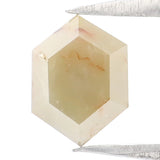 Natural Loose Hexagon Gray Green Color Diamond 1.64 CT 7.80 MM Hexagon Shape Rose Cut Diamond L7812