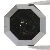 Natural Loose Octagon Black Color Diamond 1.34 CT 6.30 MM Octagon Shape Rose Cut Diamond L9741