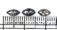 Natural Loose Marquise Salt And Pepper Diamond Black Grey Color 0.97 CT 6.32 MM Marquise Shape Rose Cut Diamond KDL2559