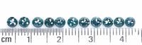 Natural Loose Rose Cut Blue Color Diamond 2.39 CT 3.26 MM Round Rose Cut Shape Diamond L2389
