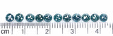 Natural Loose Rose Cut Blue Color Diamond 2.39 CT 3.26 MM Round Rose Cut Shape Diamond L2389