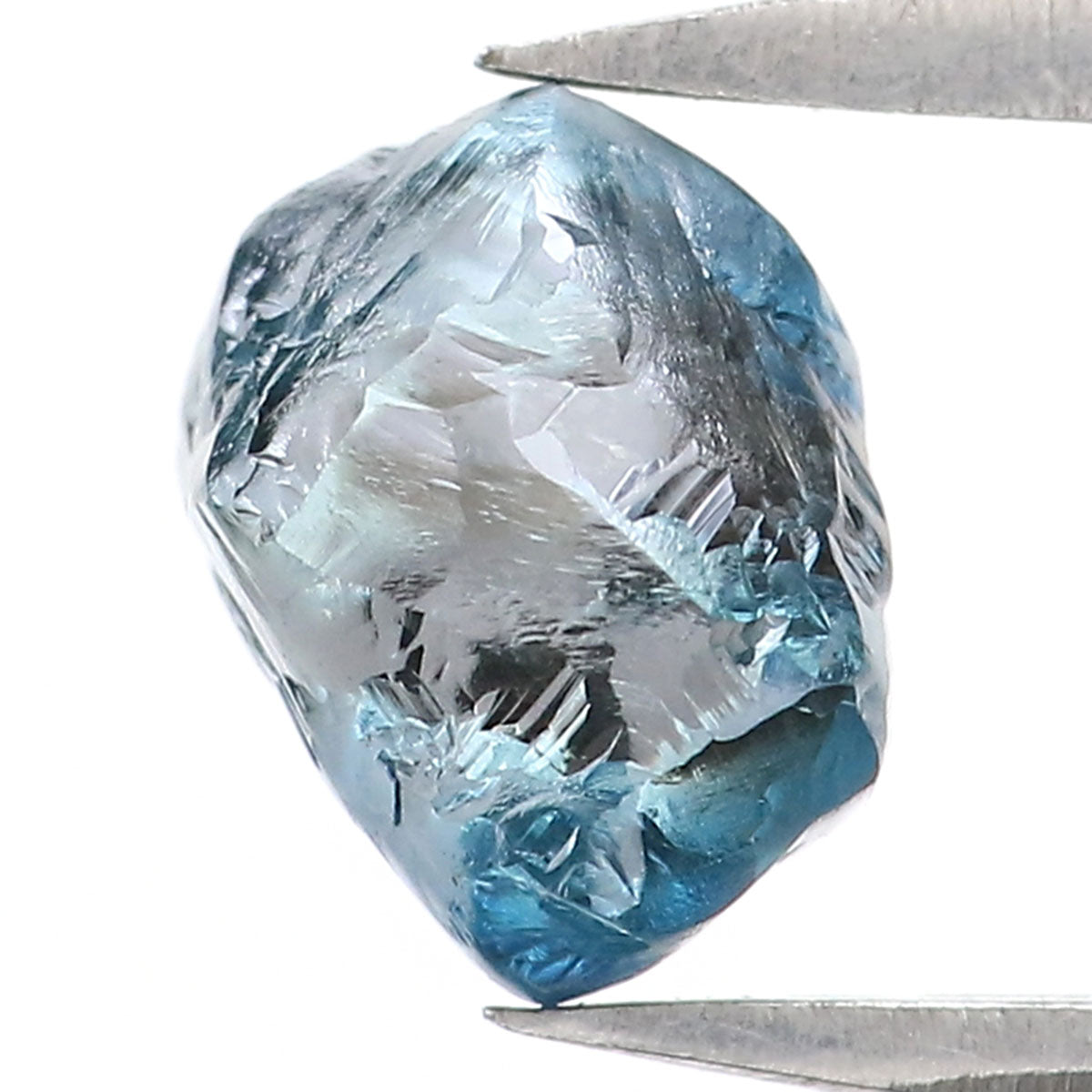 1.40 CT Natural Loose Rough Shape Diamond Blue Color Rough Cut Diamond 6.60 MM Natural Loose Blue Diamond Rough Irregular Cut Diamond QL2329