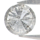 Natural Loose Round Salt And Pepper Black Grey Color Diamond 0.27 CT 4.10 MM Round Brilliant Cut Diamond KR1067