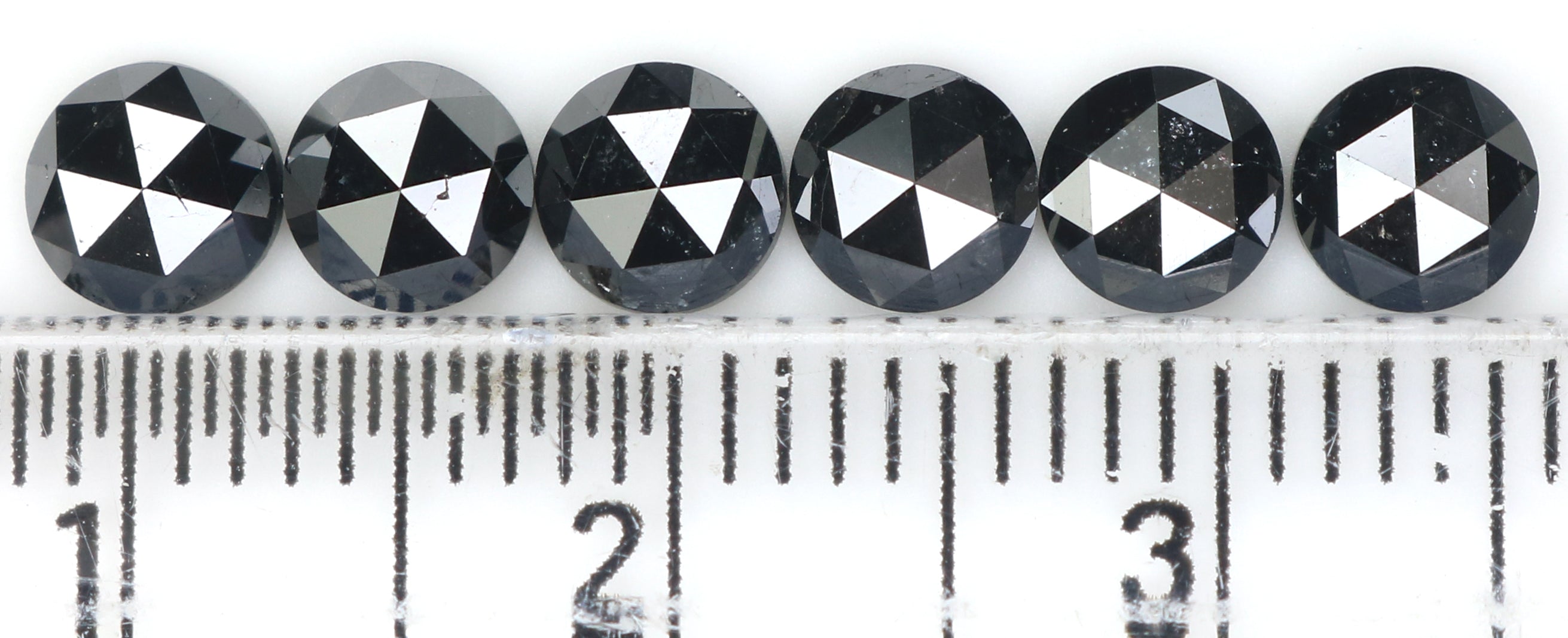 2.34 CT Natural Loose Round Rose Cut Diamond Black Color Round Shape Diamond 4.50 MM Natural Loose Black Color Round Rose Cut Diamond LQ1742