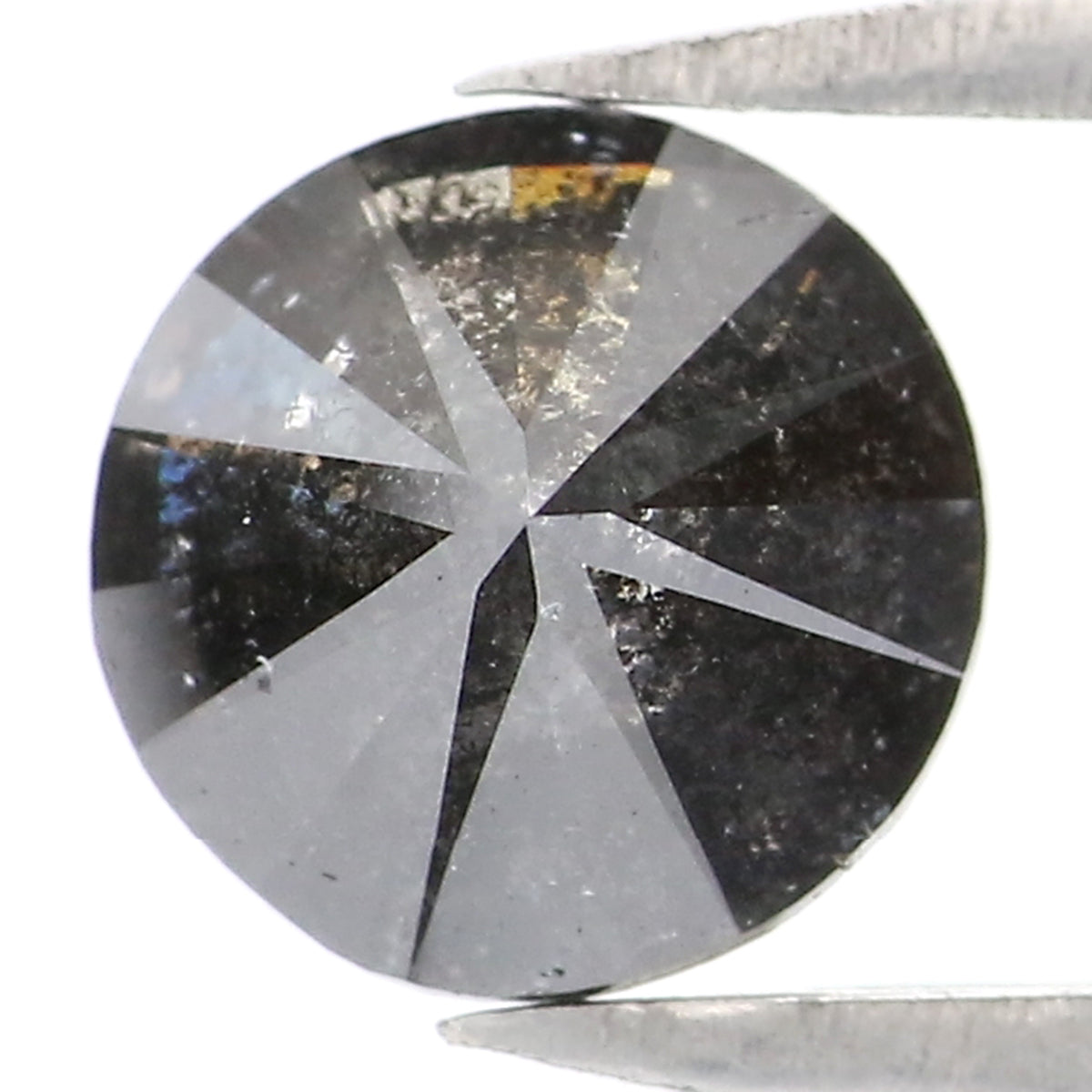 0.90 Ct Natural Loose Round Shape Diamond Black Color Round Cut Diamond 6.05 MM Natural Loose Black Color Round Brilliant Cut Diamond LQ507