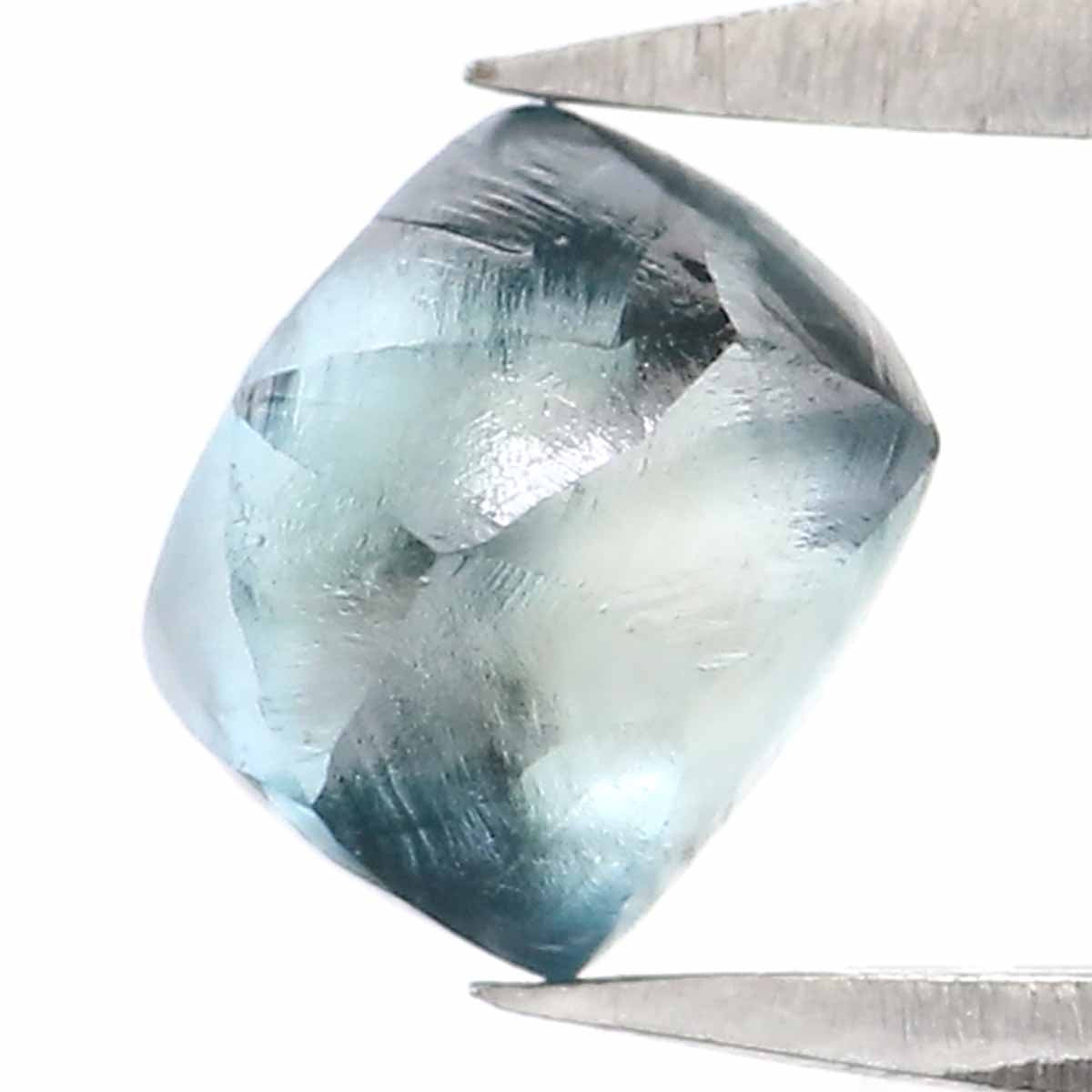 0.88 CT Natural Loose Rough Shape Diamond Blue Color Rough Cut Diamond 5.55 MM Natural Loose Blue Color Diamond Rough Crystal Diamond QL2366