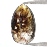 Natural Loose Pear Dark Brown Color Diamond 1.30 CT 10.45 MM Pear Shape Rose Cut Diamond KR1241