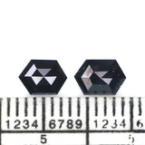 Natural Loose Hexagon Diamond, Hexagon Black Color Diamond, Natural Loose Diamond, Hexagon Rose Cut Diamond 0.76 CT Hexagon Shape L2770