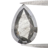 Natural Loose Pear Diamond, Salt And Pepper Pear Diamond, Natural Loose Diamond, Pear Rose Cut Diamond, 1.12 CT Pear Shape KDL2710