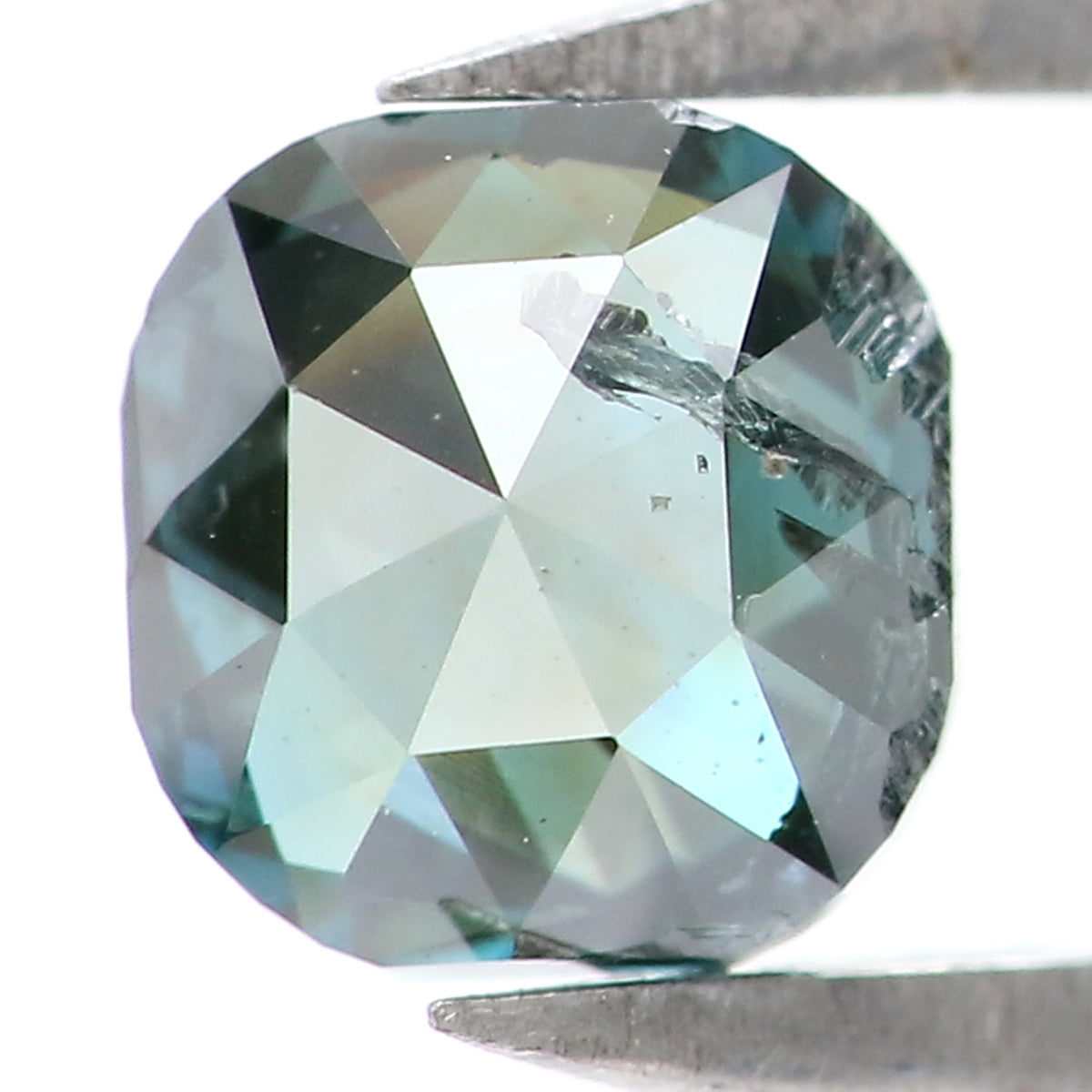 0.56 CT Natural Loose Cushion Shape Diamond Blue Color Cushion Cut Diamond 4.75 MM Natural Green Color Cushion Brilliant Cut Diamond KQ1245