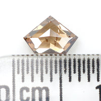 0.39 Ct Natural Loose Diamond, Shield Cut Diamond, Brown Color Diamond, Rose Cut Diamond, Real Rustic Diamond, Antique Diamond, L661