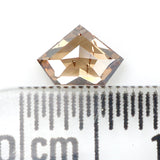 0.39 Ct Natural Loose Diamond, Shield Cut Diamond, Brown Color Diamond, Rose Cut Diamond, Real Rustic Diamond, Antique Diamond, L661