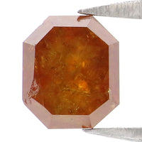 Natural Loose Emerald Shape Brown Color Diamond 0.94 CT 5.85 MM Emerald Shape Rose Cut Diamond L9192